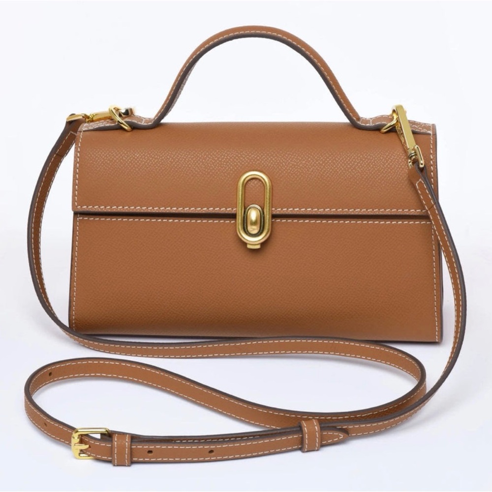 Dress up your Purse (DUYP) “Madison”Crossbody Top-Handle Bag with Gold Hardware